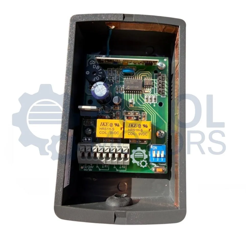 MINIRECEPTOR 12v/24v 2 CANALES 433 Mhz